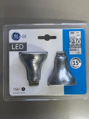 General Electric 3 Paket General Elc. Gu 10 LED Spot 3W=35W 230 Lümen 2700 Kelvin Sarı