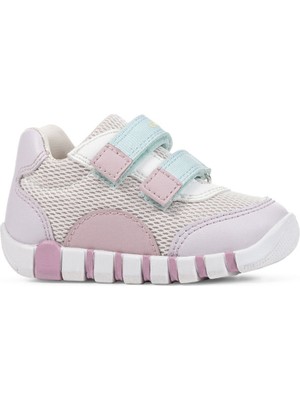 Geox Kız Bebek Pembe Lupidoo Bantlı Deri Sneaker B3558A01454C8842