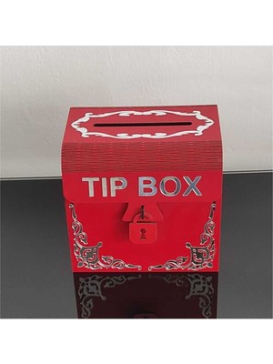 Kumi Kırmızıtip Box Kumbara ve Bahşiş Kutusu Tipbox