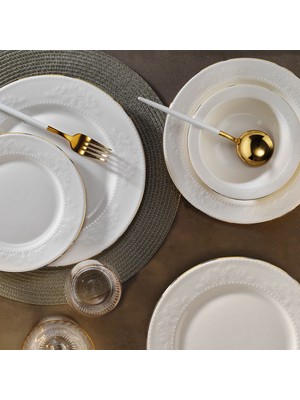 Aryıldız Marta Gold 6 Kişilik 24 Parça Yemek Takımı
