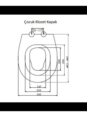 E.C.A Eca Serel 2'li Çocuk Yavaş Kapanan Tak-Çıkar Klozet Kapağı