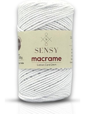 Premium Koton Pamuk Makrome İpi 2mm Cotton Zincir Makrome Çanta İpi Supla İpi Koton İp