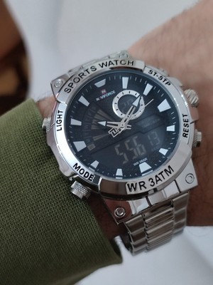 Naviforce Erkek Kol Saati Çift Kordonlu Dijital & Analog 2100