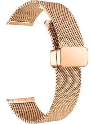 Teleplus Honor Watch 4 Pro Kordon Metal Hasır Ayarlanabilir Mıknatıslı KRD85 Bronz