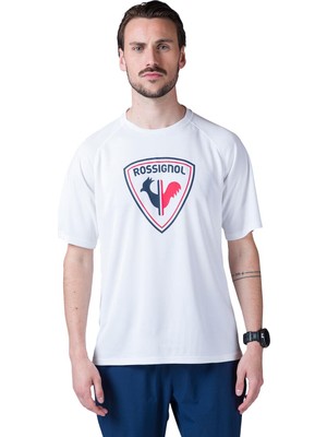 Rossignol Logo Polo Raglan Erkek Beyaz Polo Tişört