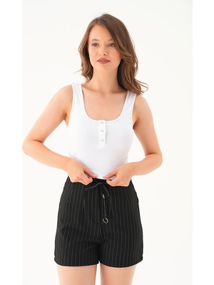 Rays 443 Ön Çıtçıtlı Atlet Beyaz