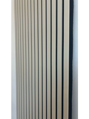 Şahan Art Deco Akustik Duvar Paneli / 60X280 / Açık Gri / 5 mm Keçe / 9 mm Çıta