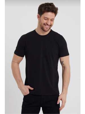 Beyaz Standart Kalıp Basic 5'Li Paket T-Shirt