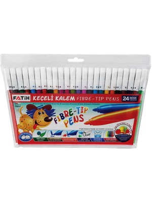 Fatih 24 Renk Keçeli Boya Kalemi Seti Parça Sayısı 24 Renkli Kalemler ile Eğlenceli Sanat