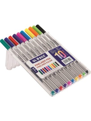 Globox Fineliner Keçeli Kalem Seti 10 Renk 3240
