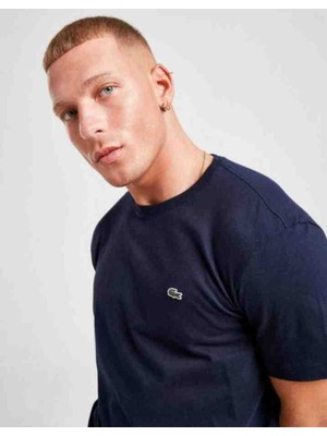 Lacoste Classic Bisiklet Yaka Erkek Lacivert T-Shirt