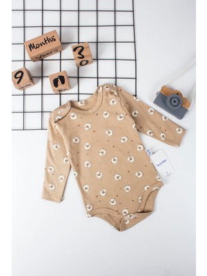 Murat Baby Kuzu Yıldız Baskılı Unisex Çıtçıtlı Badi