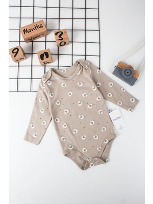 Murat Baby Kuzu Yıldız Baskılı Unisex Çıtçıtlı Badi