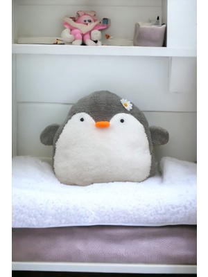 Pingu Penguen Yastık Uykucu Dolum Oyuncak 30CM Orta Boy Hediyelik Yastık