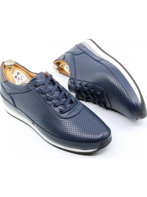 Paul Branco Deri Lacivert Erkek Sneakers & Spor Ayakkabı 01721
