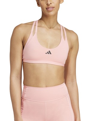 Adidas Pembe Sporcu Sütyeni JE3915 Aerım Ls Strngt