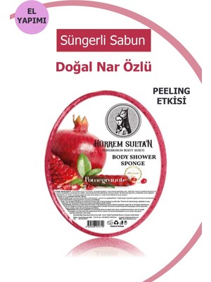 Hürrem Sultan Doğal Nar Özlü Süngerli Sabun 130 gr
