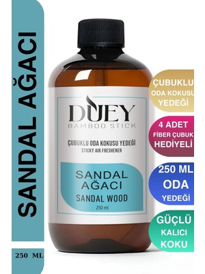 Duey 250ML Sandal Ağacı Çubuklu Oda Kokusu Yedeği , Bambu Oda Kokusu Yedeği Oda Kokusu Yedek Dolum Şişe