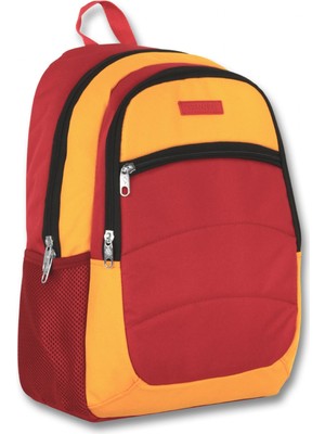 Ümit Çanta Cennec Ortaokul Kolej Lise ve Günlük Sırt Çantası - Kırmızı-Sarı - Kız ve Erkek