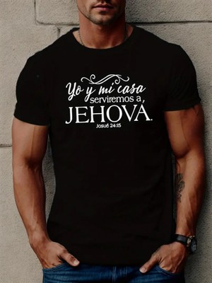 Echeffs Erkek Jehova Baskılı Süprem T-Shirt