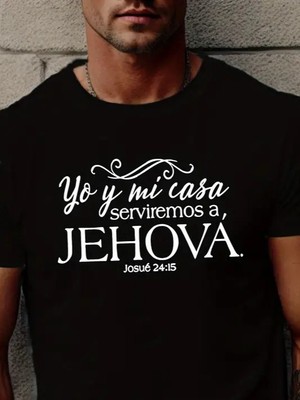 Echeffs Erkek Jehova Baskılı Süprem T-Shirt