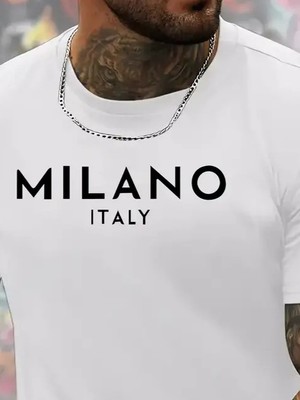 Adisia Erkek Milano Baskılı Süprem T-Shirt