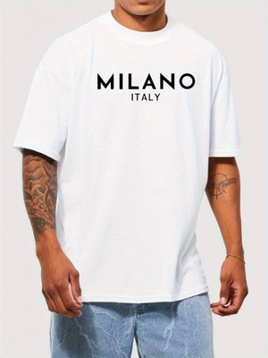 Adisia Erkek Milano Baskılı Süprem T-Shirt