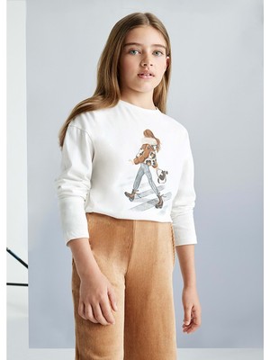 Mayoral Kız Çocuk Tshırt - Mayoral - Beyaz - 16 Yaş  - 07018-BEYAZ-16 Yaş