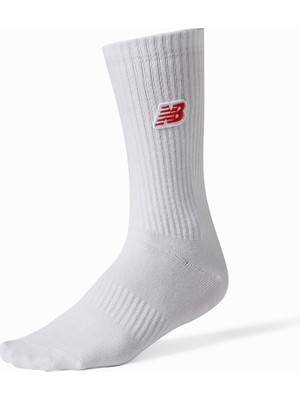 New Balance SOA09 Beyaz Unisex Çorap