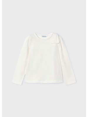 Mayoral Kız Çocuk Tshırt - Mayoral - Beyaz - 8 Yaş - 04064-BEYAZ-8 Yaş