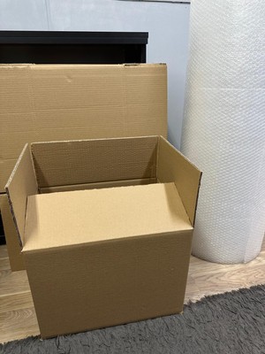 Aybaş Kağıtçılık Kutu Taşınma Seti, 40X30X30Cm 5Li Çift Oluklu Boş Karton, Koli Bandı, 40Gr. 5Mt Patpat