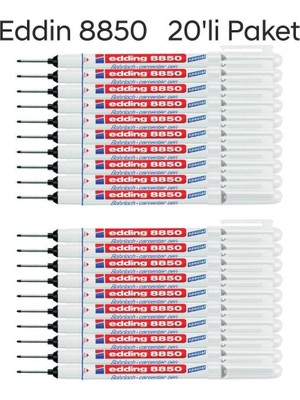 Edding 8850 Montaj Işaretleme ve Marangoz Kalemi 20'li Paket
