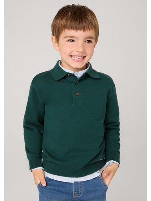 Mayoral Erkek Çocuk Triko Tshırt - Mayoral - Yeşil - 9 Yaş - 04102-Yeşil-9 Yaş