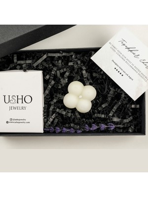 Usho Jewelry Pırlanta Modeli Beş Damla Şık Kolye 925 Ayar Gümüş