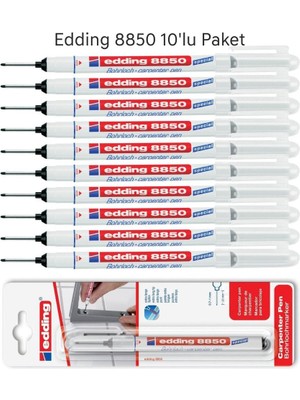 Edding 8850 Montaj Işaretleme ve Marangoz Kalemi 10'lu Paket