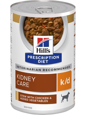Hill's Prescription Diet Kidney Care K/d Köpek Konservesi Tavuklu & Sebzeli 354 gr x 6 Adet