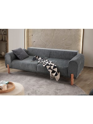 Edsy Home Armoni 3+3+1 Koltuk Takımı Antrasit