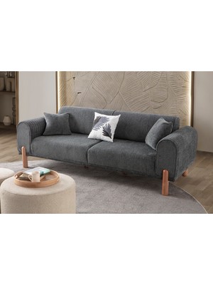 Edsy Home Armoni 3+3+1 Koltuk Takımı Antrasit