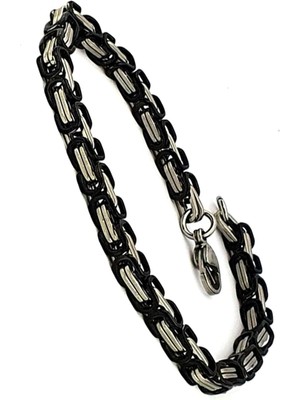 çift renkli kral çelik bileklik