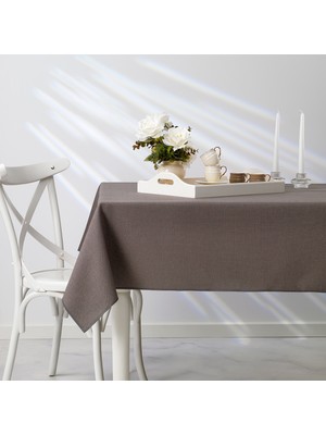 Schafer Home Bianca Keten Polyester Masa Örtüsü 160X250-GRI