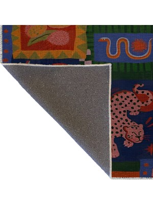 Rugs Modern Çok Renkli Karma Şekil Leopar Yılan Vahşi Hayvan Desen Modern Dekoratif Halı 2310