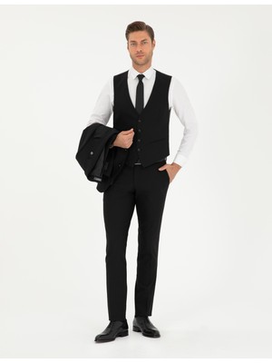 Pierre Cardin Erkek Siyah Slim Fit Takım Elbise 50296490-VR046