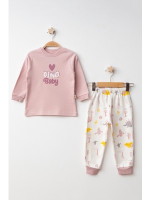 Myhanne Dino Baby Baskılı Pamuklu Pijama Takımı 45166