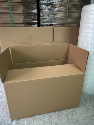 Aybaş Kağıtçılık Kutu Taşınma Seti, 80X50X50 7 Li Çift Oluklu Boş Karton , Bandı, Balonlu Naylon