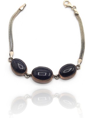 Midyat Nurtaş Gümüş Yıldız Tozu Taşlı Otantik Model Gümüş Kadın Bileklik 201023239