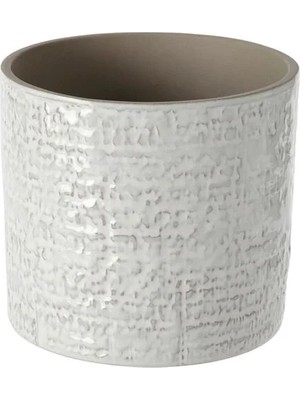 IKEA Chıafrön Seramik Saksı, Beyaz, 12 cm