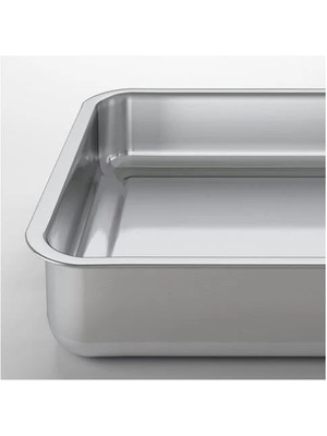 IKEA Koncıs Fırın Kabı, Paslanmaz Çelik, 24X34 cm