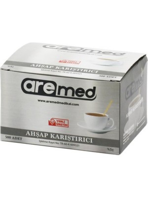 Kalbi Ticaret Ahşap Karıştırıcı 500'lü Çay Kahve Karıştırma Çubuğu Tahta Karıştırıcı Tahta Kaşık