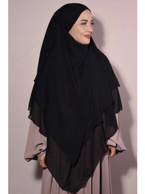 Flora Tekstil Tesettür Şifon Sufle Hazır Peçeli Şal SFL2401