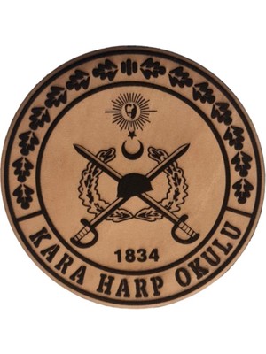 Seyhan Askeri Malzeme Kara Harp Okulu Deri Peç - Arma - Leather Patch
